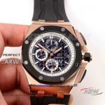 Perfect Replica AP Royal Oak Offshore Watches Rose Gold White Inner